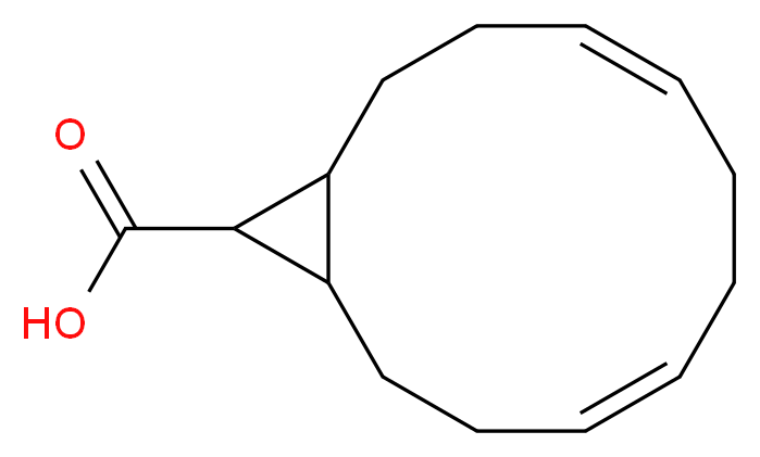 (4Z,8E)-bicyclo[10.1.0]trideca-4,8-diene-13-carboxylic acid_分子结构_CAS_329912-79-0