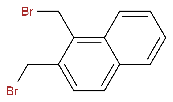 1,2-Bis(bromomethyl)naphthalene_分子结构_CAS_59882-98-3)