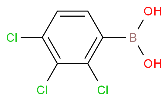 2,3,4-TRICHLOROPHENYLBORONIC ACID_分子结构_CAS_352530-21-3)