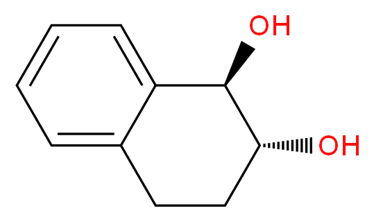 (1R,2R)-反式-1,2,3,4-四氢-1,2-萘二醇_分子结构_CAS_57496-61-4)