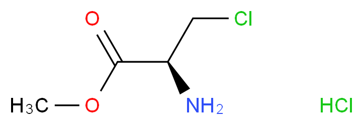 methyl (2S)-2-amino-3-chloropropanoate hydrochloride_分子结构_CAS_17136-54-8