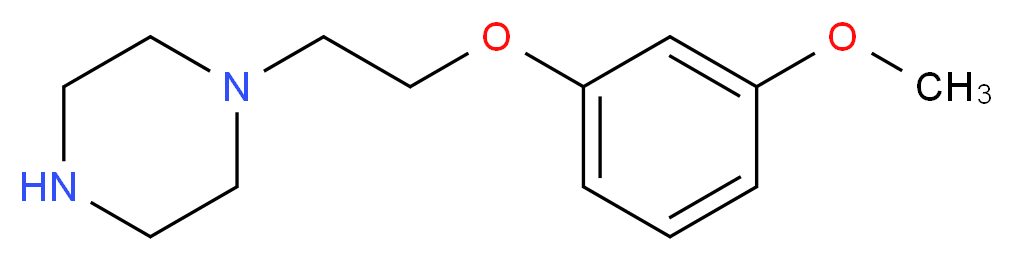 1-[2-(3-methoxyphenoxy)ethyl]piperazine_分子结构_CAS_148315-69-9