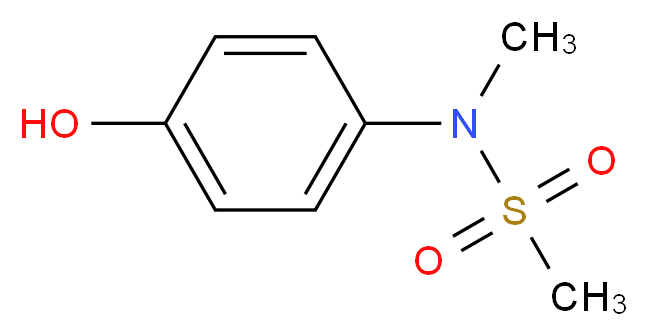 N-(4-hydroxyphenyl)-N-methylmethanesulfonamide_分子结构_CAS_3572-85-8)