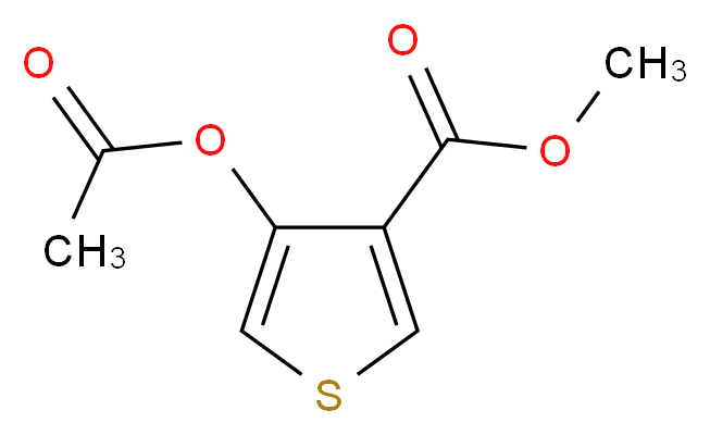 Methyl 4-acetoxythiophene-3-carboxylate_分子结构_CAS_65369-31-5)