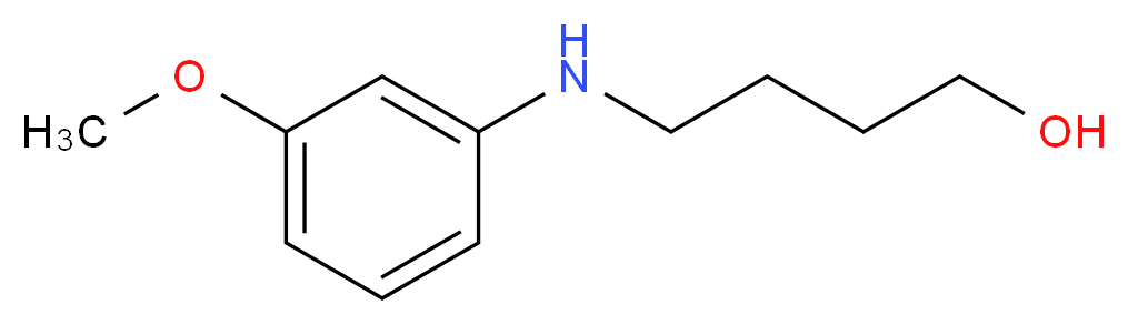 4-(3-Methoxy-phenylamino)-butan-1-ol_分子结构_CAS_356539-28-1)