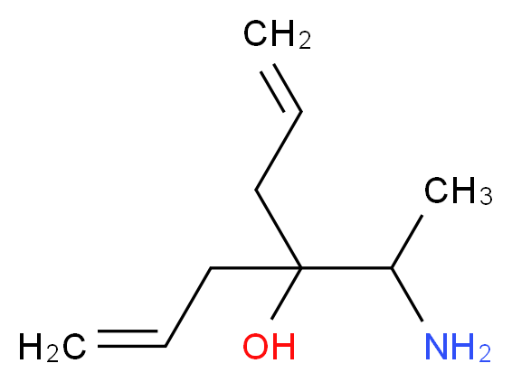 4-(1-Amino-ethyl)-hepta-1,6-dien-4-ol_分子结构_CAS_)