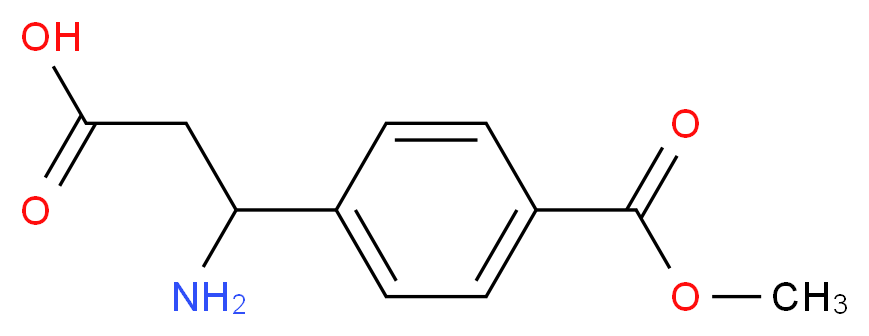 3-Amino-3-[4-(methoxycarbonyl)phenyl]-propanoic acid_分子结构_CAS_)