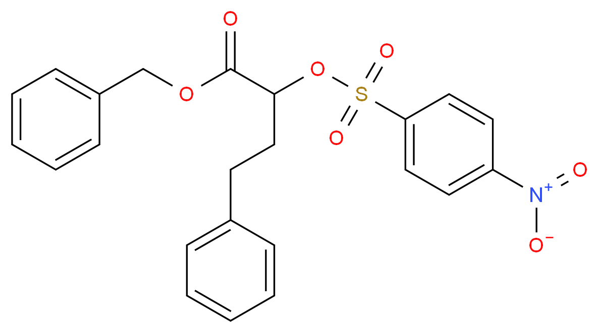 rac Benzyl 2-Nitrobenzenesulfonyloxy-4-phenylbutyrate_分子结构_CAS_1159977-05-5)