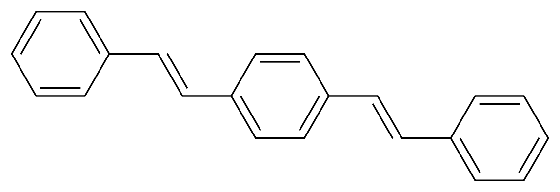 1,4-bis[(E)-2-phenylethenyl]benzene_分子结构_CAS_1608-41-9