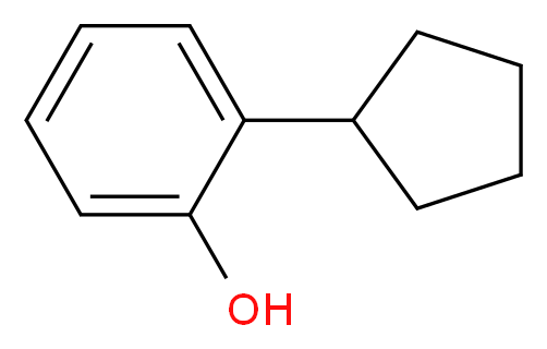 2-环戊基苯酚_分子结构_CAS_1518-84-9)