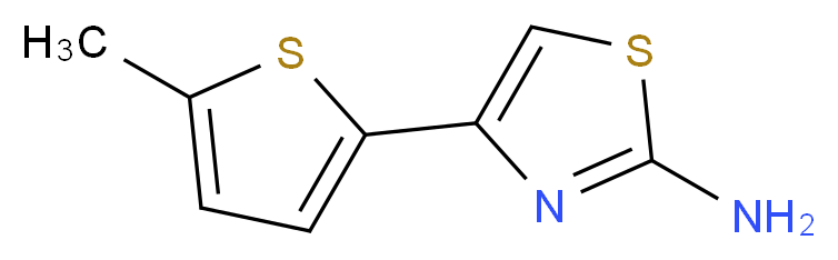 4-(5-methylthien-2-yl)-1,3-thiazol-2-amine_分子结构_CAS_383129-75-7)