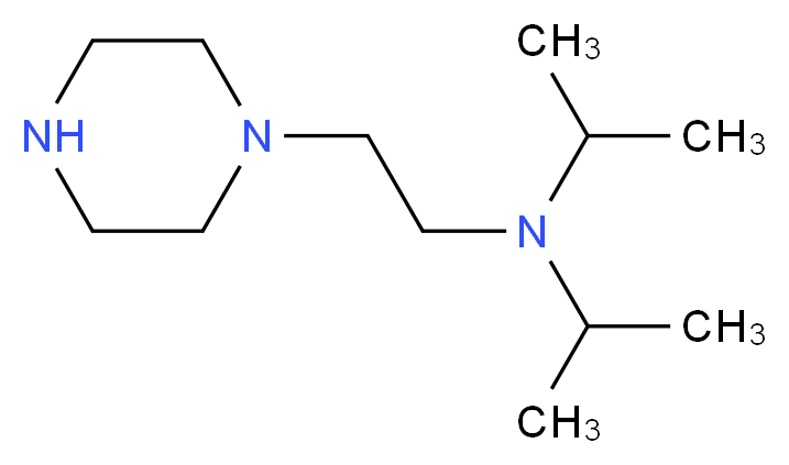 Diisopropyl-(2-piperazin-1-yl-ethyl)-amine_分子结构_CAS_59955-93-0)