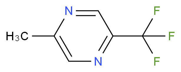 2-Methyl-5-(trifluoromethyl)pyrazine_分子结构_CAS_1186195-51-6)