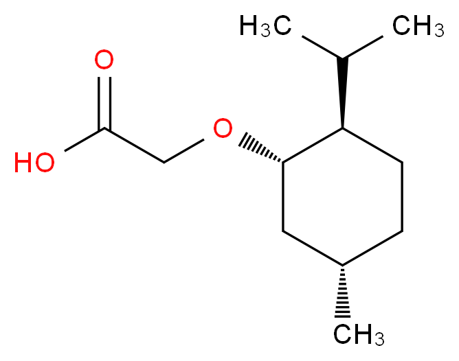 2-{[(1S,2R,5S)-5-methyl-2-(propan-2-yl)cyclohexyl]oxy}acetic acid_分子结构_CAS_40248-63-3