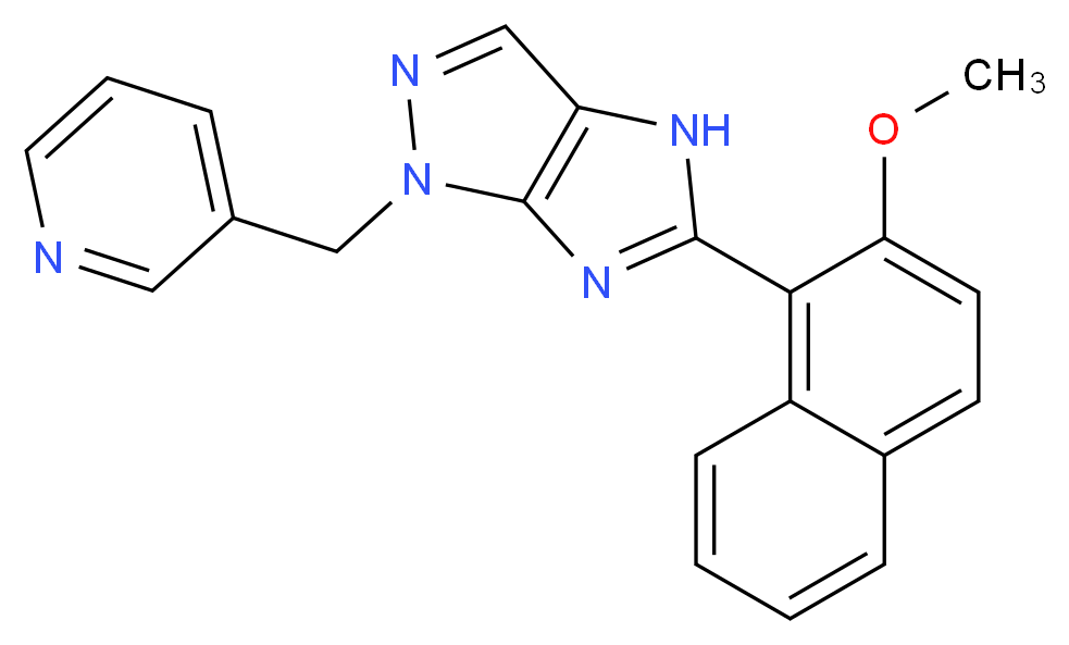 5-(2-methoxy-1-naphthyl)-1-(pyridin-3-ylmethyl)-1,4-dihydroimidazo[4,5-c]pyrazole_分子结构_CAS_)
