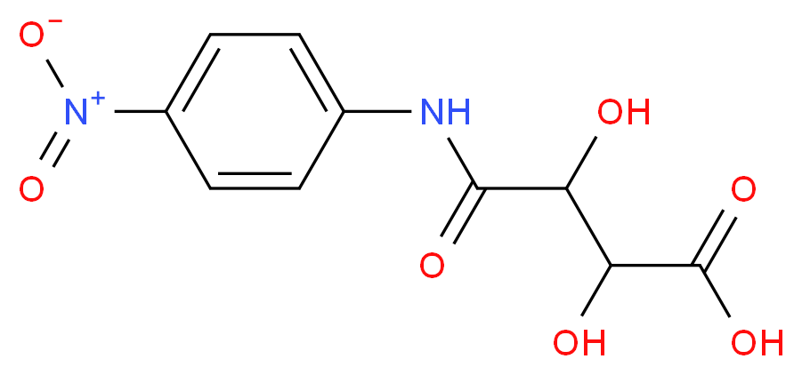 2,3-dihydroxy-3-[(4-nitrophenyl)carbamoyl]propanoic acid_分子结构_CAS_206761-80-0