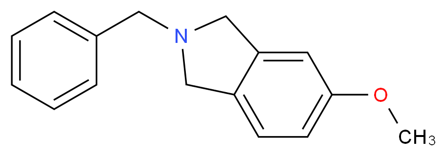 2-Benzyl-5-methoxyisoindoline_分子结构_CAS_127168-89-2)