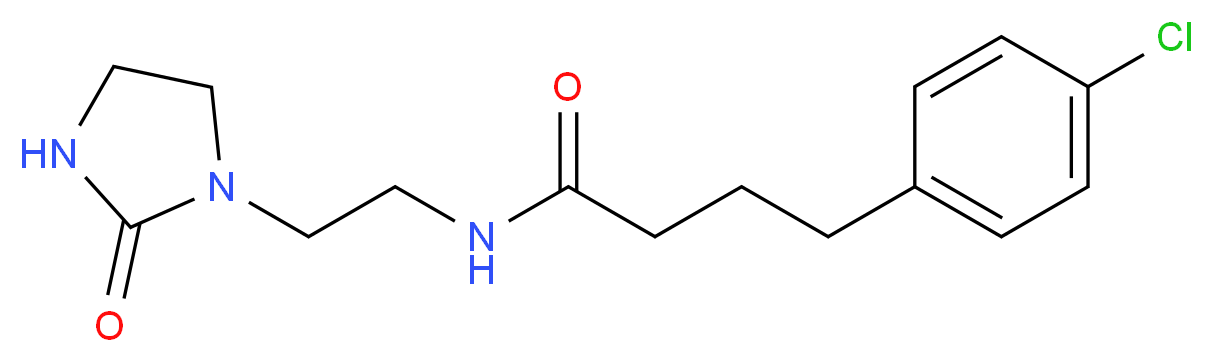 4-(4-chlorophenyl)-N-[2-(2-oxo-1-imidazolidinyl)ethyl]butanamide_分子结构_CAS_)