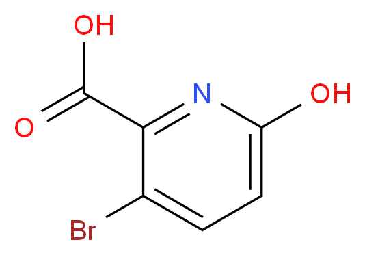 3-bromo-6-hydroxypyridine-2-carboxylic acid_分子结构_CAS_1214332-33-8