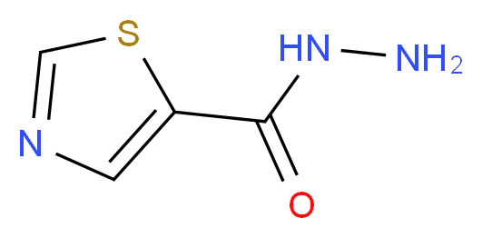 THIAZOLE-5-CARBOXYLIC ACID HYDRAZIDE_分子结构_CAS_101257-37-8)