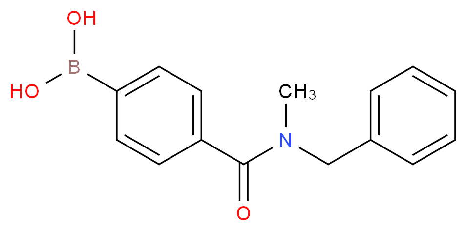 {4-[benzyl(methyl)carbamoyl]phenyl}boronic acid_分子结构_CAS_874219-49-5