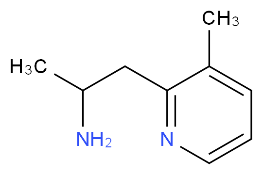 1-(3-methylpyridin-2-yl)propan-2-amine_分子结构_CAS_91054-51-2)
