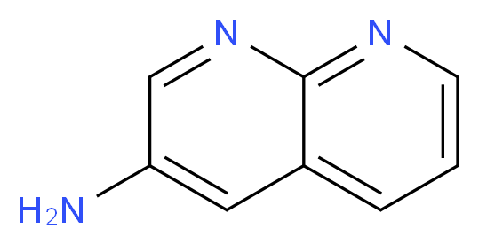 1,8-naphthyridin-3-amine_分子结构_CAS_61323-19-1)