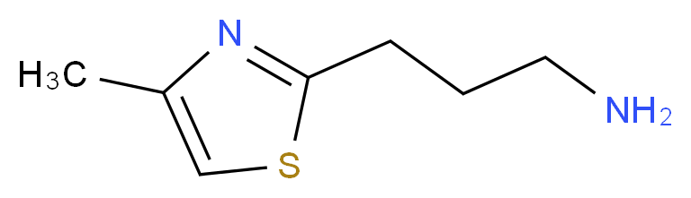 3-(4-methyl-1,3-thiazol-2-yl)propan-1-amine_分子结构_CAS_)