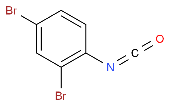 2,4-dibromo-1-isocyanatobenzene_分子结构_CAS_55076-90-9