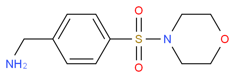 [4-(morpholine-4-sulfonyl)phenyl]methanamine_分子结构_CAS_852399-79-2
