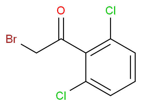 2-Bromo-1-(2,6-dichlorophenyl)ethanone_分子结构_CAS_81547-72-0)
