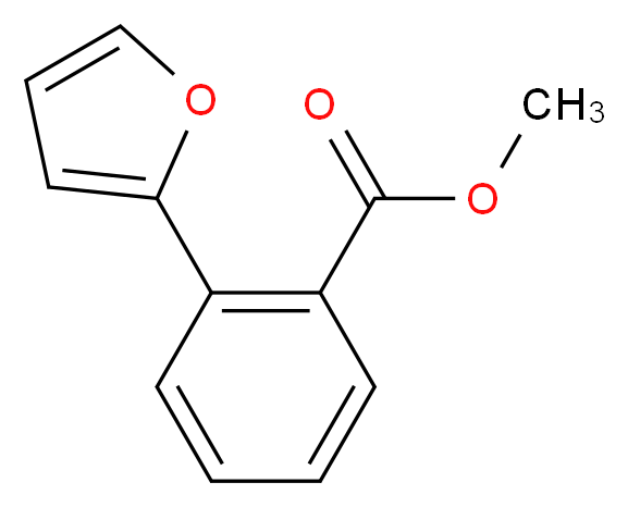 methyl 2-(furan-2-yl)benzoate_分子结构_CAS_39732-01-9