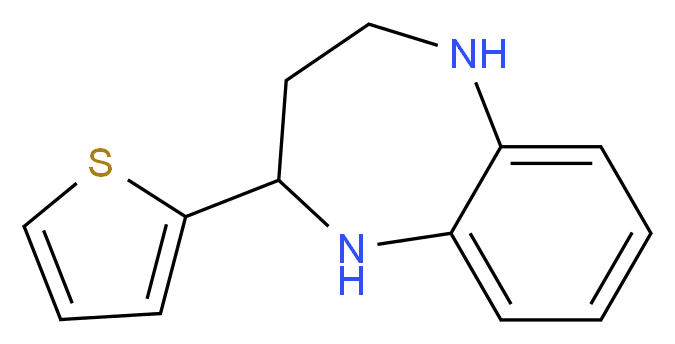 2-Thien-2-yl-2,3,4,5-tetrahydro-1H-1,5-benzodiazepine_分子结构_CAS_)