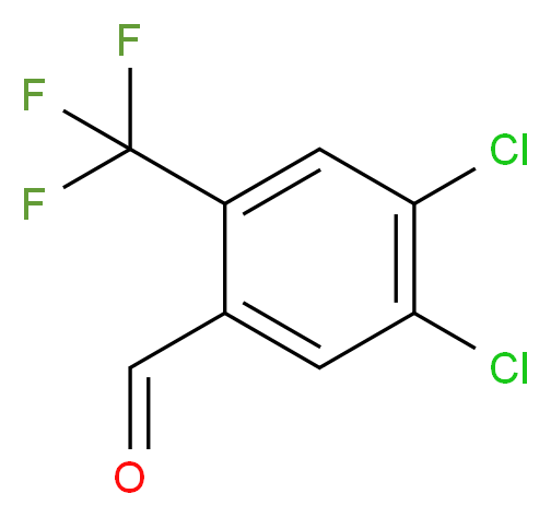 4,5-dichloro-2-(trifluoromethyl)benzaldehyde_分子结构_CAS_134099-43-7