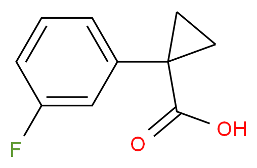 1-(3-fluorophenyl)cyclopropane-1-carboxylic acid_分子结构_CAS_248588-33-2