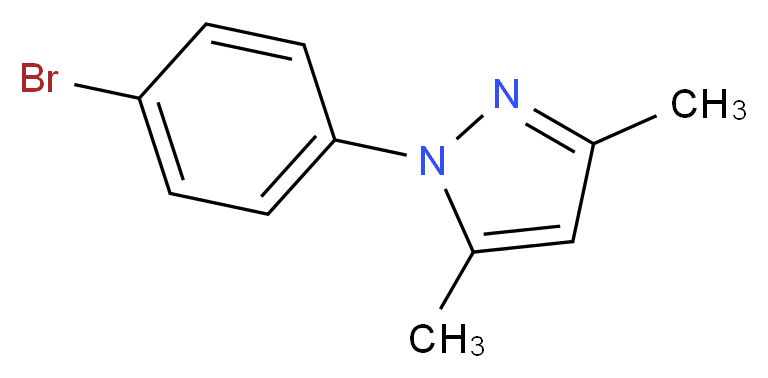 1-(4-Bromophenyl)-3,5-dimethyl-1H-pyrazole 97%_分子结构_CAS_62546-27-4)