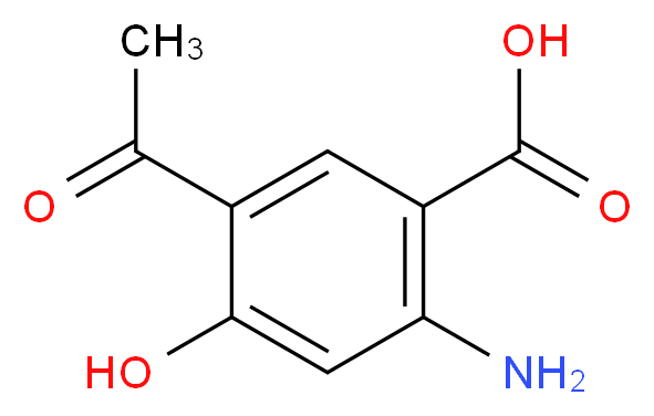 5-acetyl-2-amino-4-hydroxybenzoic acid_分子结构_CAS_)