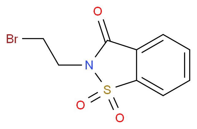2-(2-bromoethyl)-1,2-benzisothiazol-3(2H)-one 1,1-dioxide_分子结构_CAS_7248-71-7)