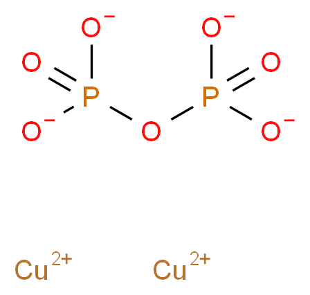 dicopper(2+) ion (phosphonatooxy)phosphonate_分子结构_CAS_10102-90-6