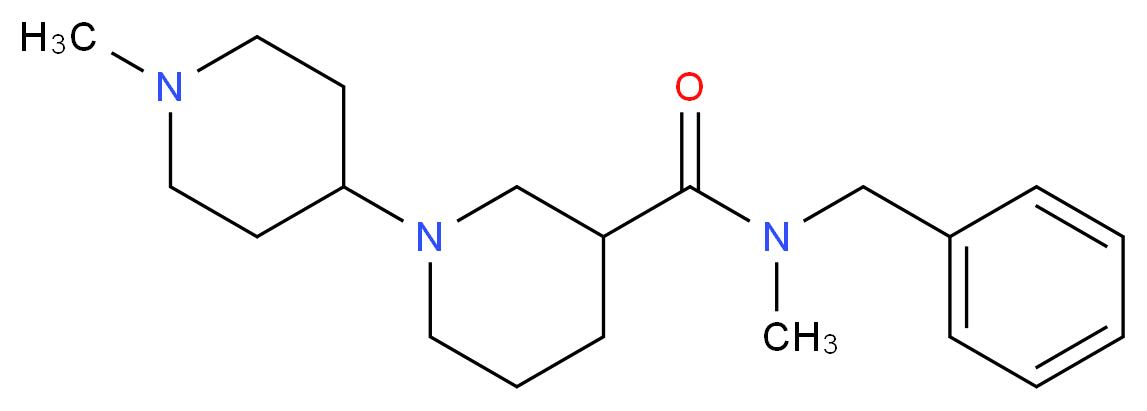 N-benzyl-N,1'-dimethyl-1,4'-bipiperidine-3-carboxamide_分子结构_CAS_)
