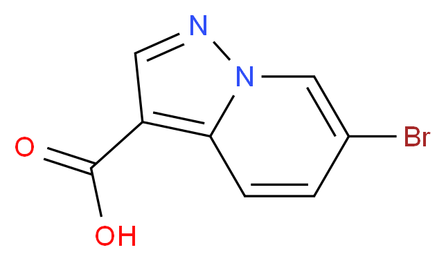 6-bromopyrazolo[1,5-a]pyridine-3-carboxylic acid_分子结构_CAS_1211596-19-8