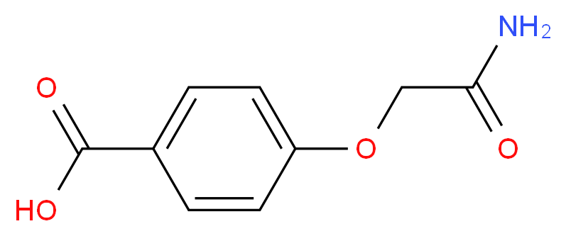 4-(2-amino-2-oxoethoxy)benzoic acid_分子结构_CAS_159143-14-3)