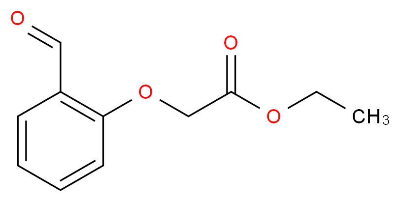 ethyl 2-(2-formylphenoxy)acetate_分子结构_CAS_41873-61-4