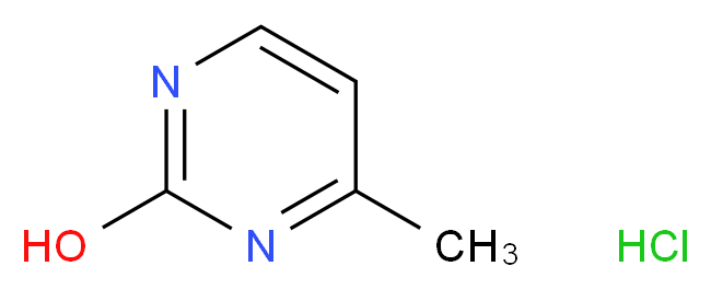 2-羟基-4-甲基嘧啶 盐酸盐_分子结构_CAS_5348-51-6)