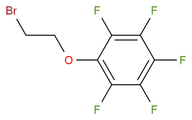 (2-Bromoethoxy)perfluorobenzene_分子结构_CAS_6669-01-8)