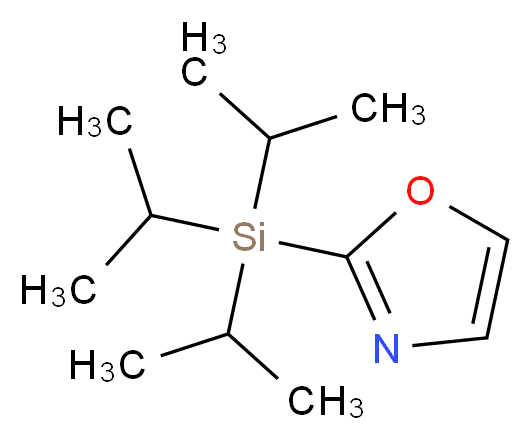 2-Triisopropylsilyloxazole_分子结构_CAS_433332-27-5)