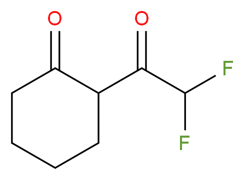 2-(2,2-Difluoroacetyl)cyclohexanone_分子结构_CAS_149894-28-0)