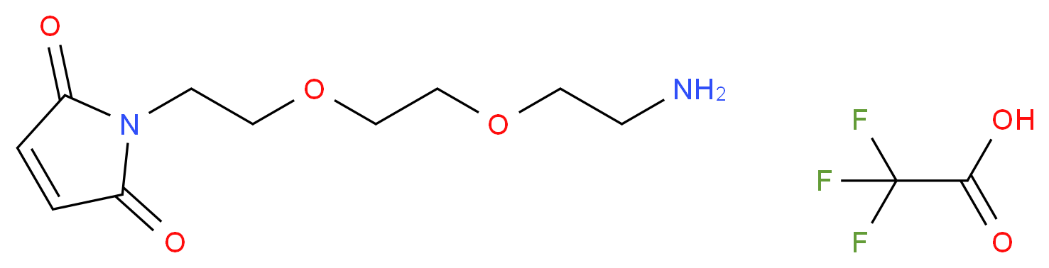 1-{2-[2-(2-aminoethoxy)ethoxy]ethyl}-2,5-dihydro-1H-pyrrole-2,5-dione; trifluoroacetic acid_分子结构_CAS_660843-23-2