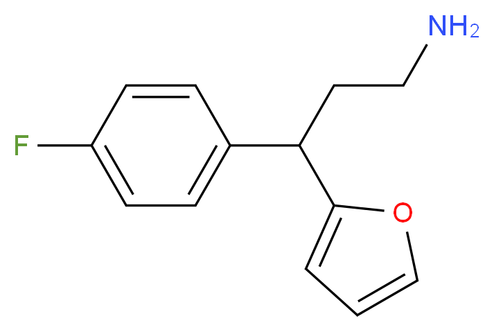 3-(4-fluorophenyl)-3-(furan-2-yl)propan-1-amine_分子结构_CAS_380878-55-7