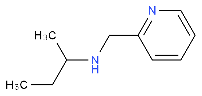 (butan-2-yl)(pyridin-2-ylmethyl)amine_分子结构_CAS_58669-31-1